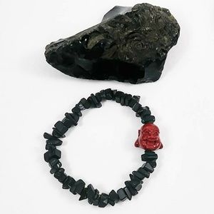 Crystal Cove Boutique Jewelry - Black Tourmaline Buddha Pair Crystal Cove Boutique Jewelry - Black Tourmaline Buddha Pair